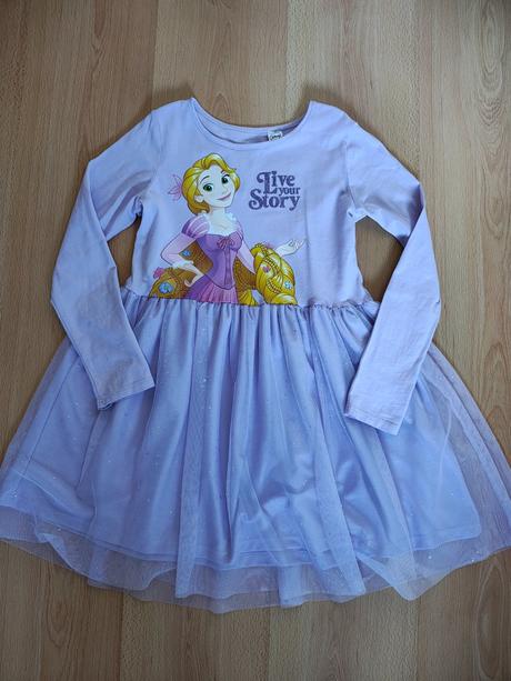 Šaty s tylovou sukňou 122-128, h&m,122