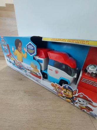 Paw patrol tlapková patrola transporter dráha 2v1, 