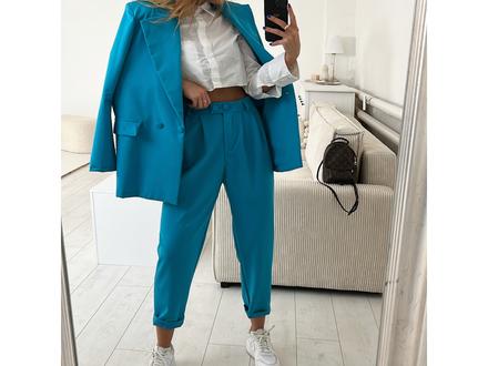 Elegantný tyrkysový komplet uni, 