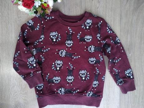 Bordová mikina c&a, v. 116, c&a,116