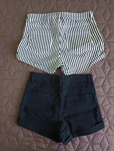 2 kusy šortiek, h&m,36