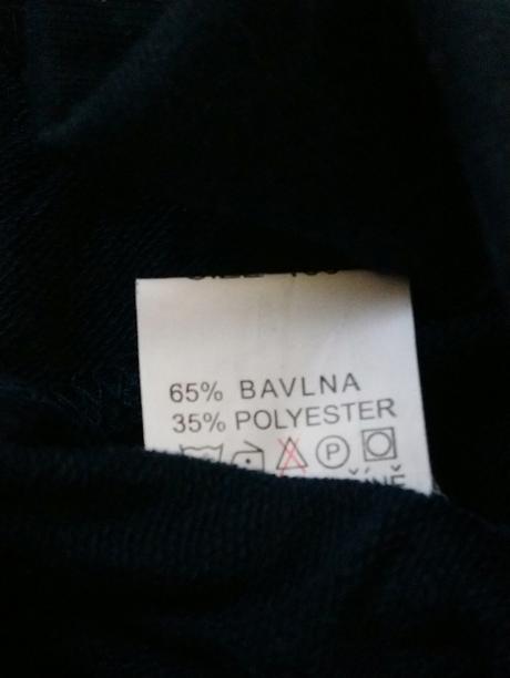 Dievčenské tm. modré tepláky pásiky hopefine 130, 134