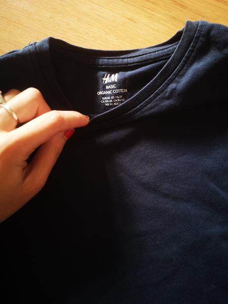Modré tričko, h&m,92