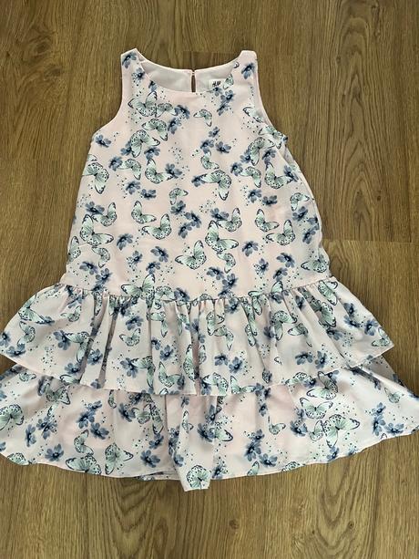 H&m motylové šaty 128, h&m,128