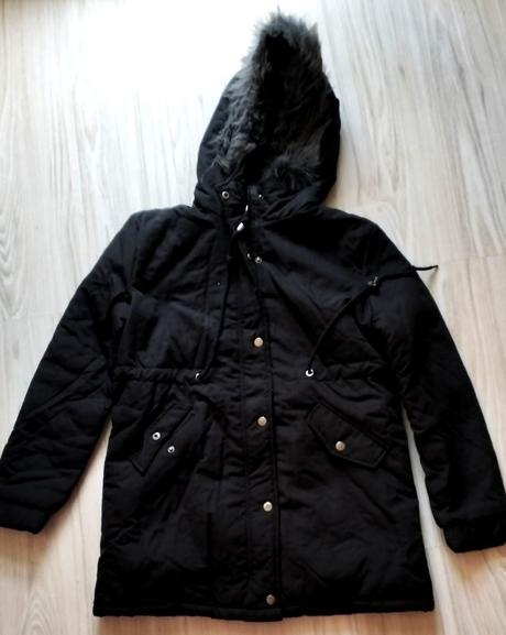 Zimná trištvrťová bunda s kapucňou, v. s/m/l, 38 - s