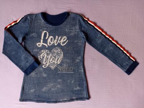 Tunika / tričko s dlhým rukávom veľ. 134/ 140, 134