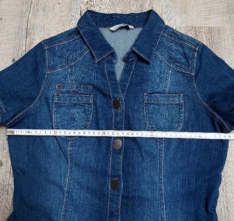 Priliehavé rifľové šaty, clockhouse,42