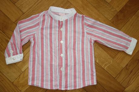 Pásikavá košeľa 12/18m, 86