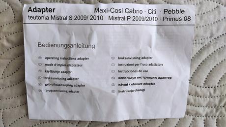 Adaptér na vajíčko maxi-cosi/ kočík teutonia, teutonia