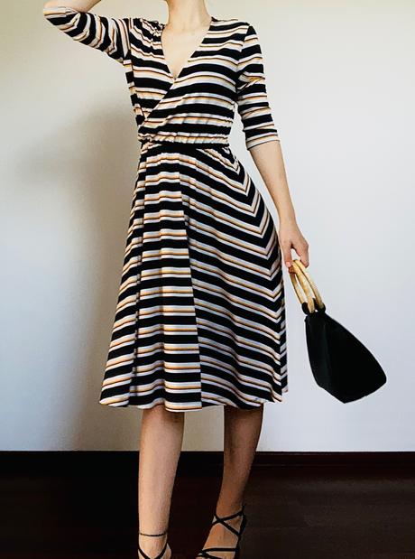 Pruhované letné šaty, reserved,s