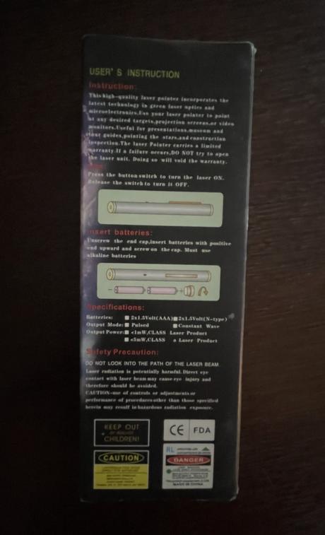 Laserové ukazovadlo,