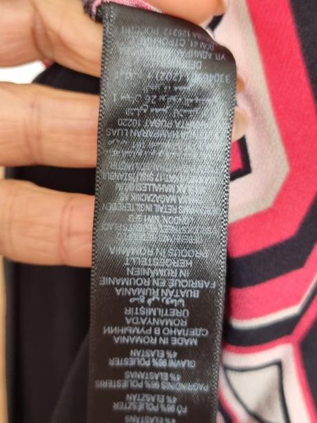 Červeno-čierne elast. šaty dobenhams 40-bez opasku, 40