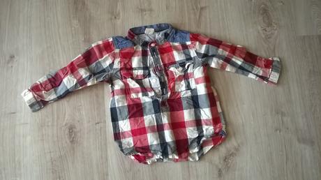 Tená kockovaná košeľa - ako nová, f&f,86