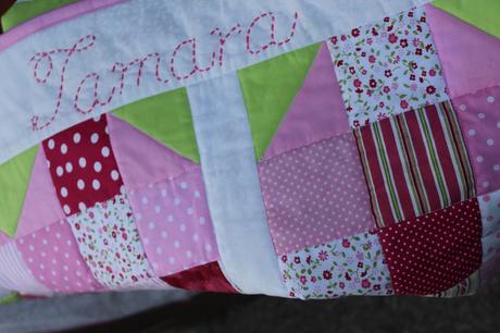 Detská deka s ručnou výšivkou mena, 