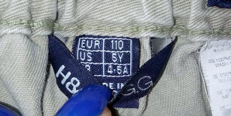 Chlapčenské béžové rifľové kraťasy h&m (4-5 r.), h&m,110