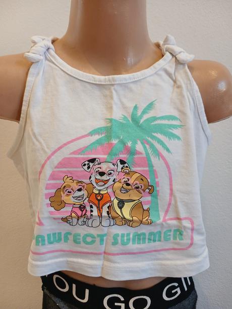 Dievčenský crop top paw patrol (122), nickelodeon,122