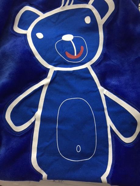 Pinkie deka real blue teddy,