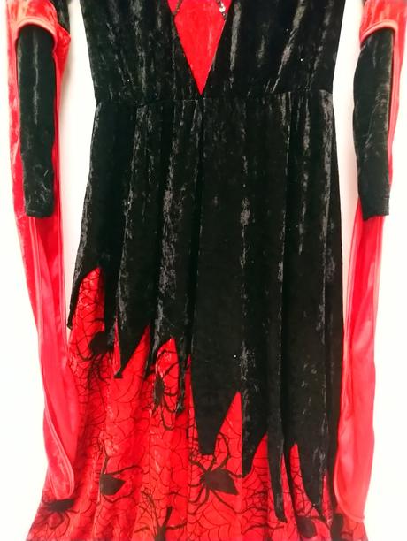 2-dielny kostým červená pavúčia žena, fries, s-m, 