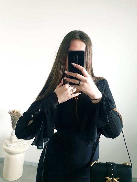 Čierne šaty xs/s, xs