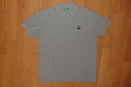 Šedé benetton polo tričko veľ.3xl na 13-14r., benetton,170