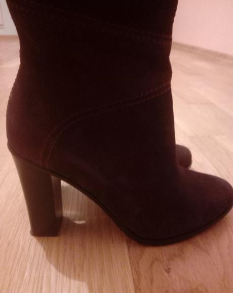 Čižmy z brusenej kože veľkosť 36, 36