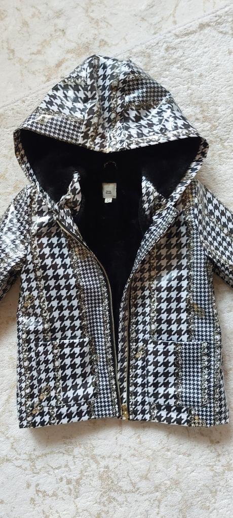 River island pogumovaná bundička alebo pršiplášť, river island,104