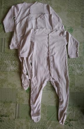 3 ks biele overaly, m, 92 cm, 92