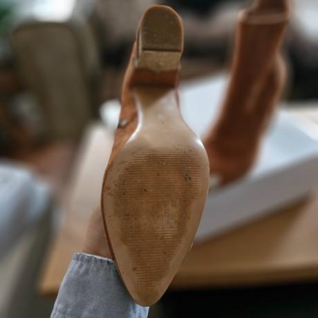 Celokožené kozačky mellow yellow paris, 40