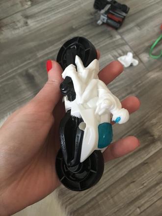 Motorka s postavičkou, 