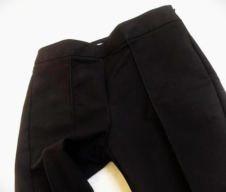 Luxusné cigaretové nohavice na puky, mango,34