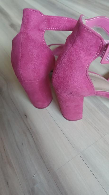 Ružové sandále na opätku, reserved,36