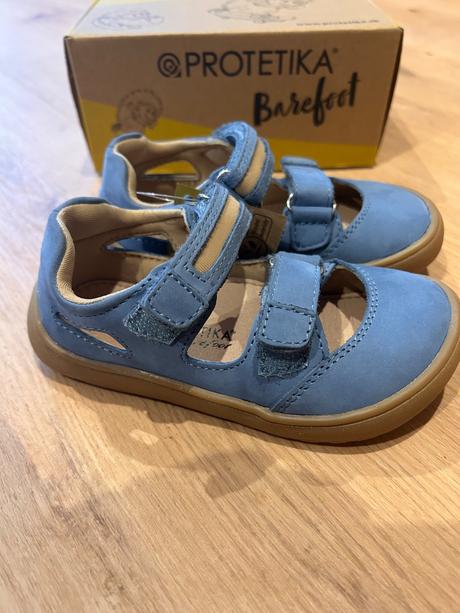 Protetika barefoot kožené sandále nery - blue, protetika,26