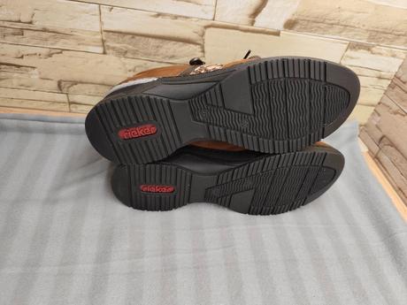 Rieker 39 - dámske hnedé kožené topánky, rieker,39