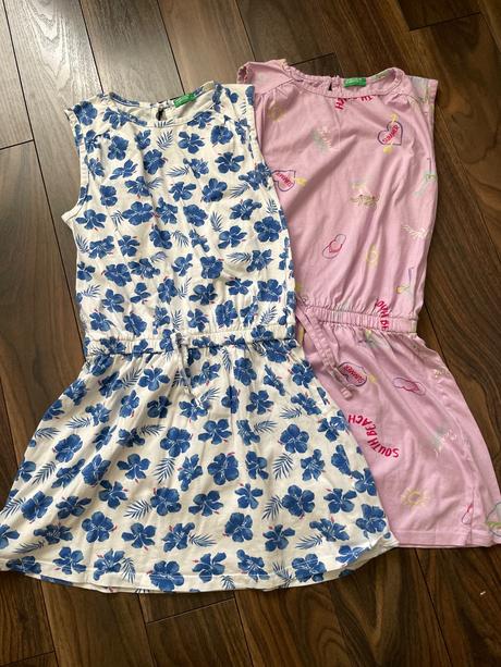 Šaty benetton - 2 kusy, benetton,134