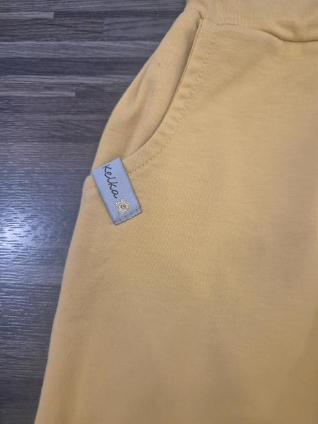 Žlté pudlove tepláky kelka, 116