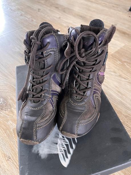 Vysoké kožené topánky., geox,28