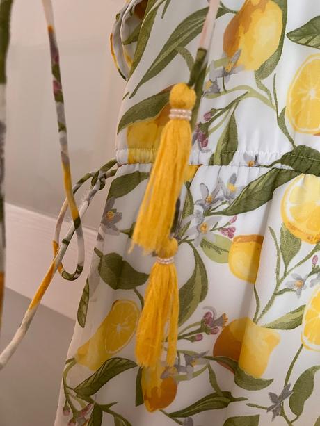 Citronove letne saty, bonprix,38