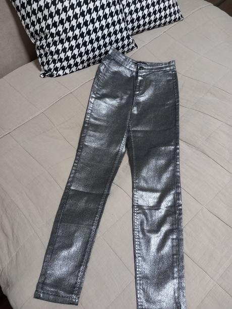 Metalické nohavice, sinsay,xs