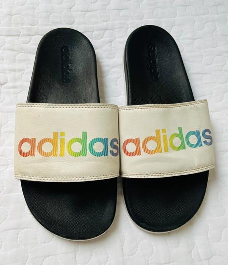 Slapky adidas, bielo cierne, 39, adidas,39