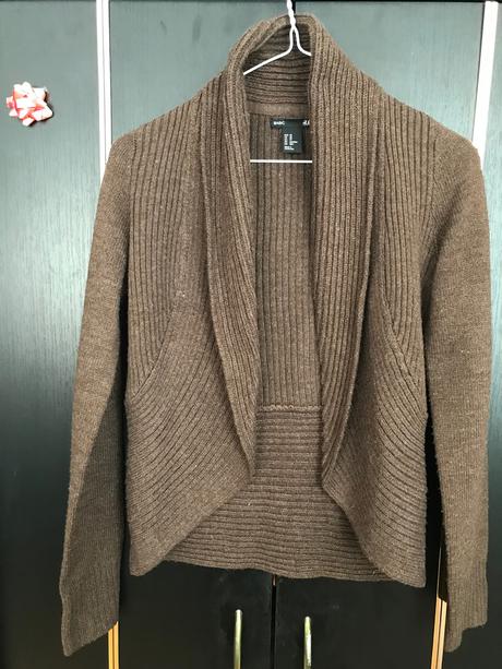 Kardigán hnedý h&m, h&m,xs
