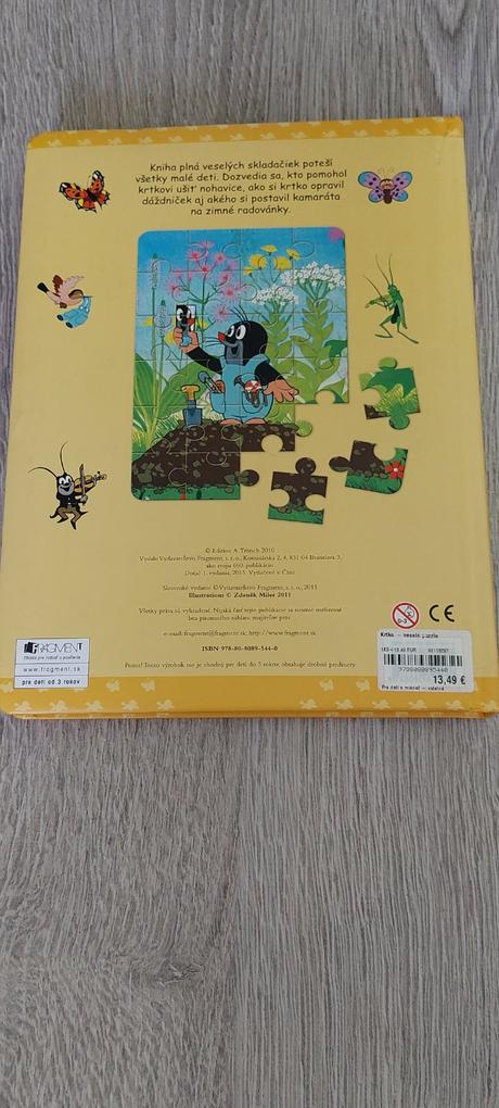 Kniha puzzle krtko,