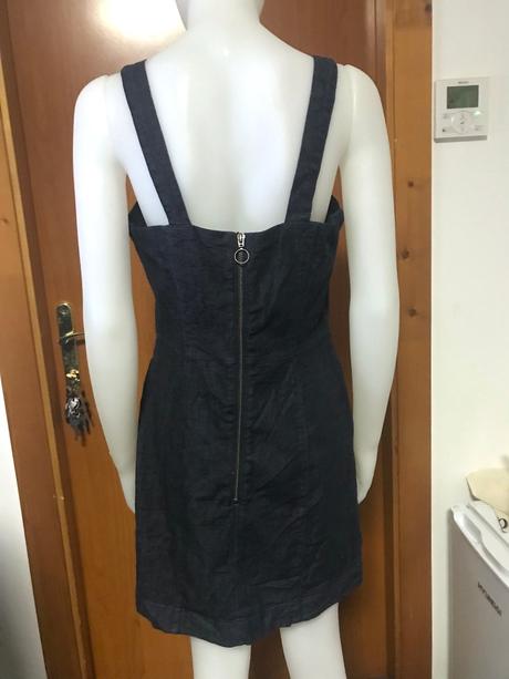 Tmavé rifľové šaty, 42, bonprix,42