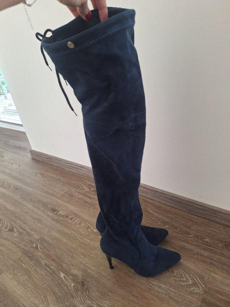Vysoké semišové čižmy, 39