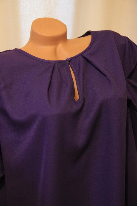 Elegantná fialová blúzka, xxxl, xxxl