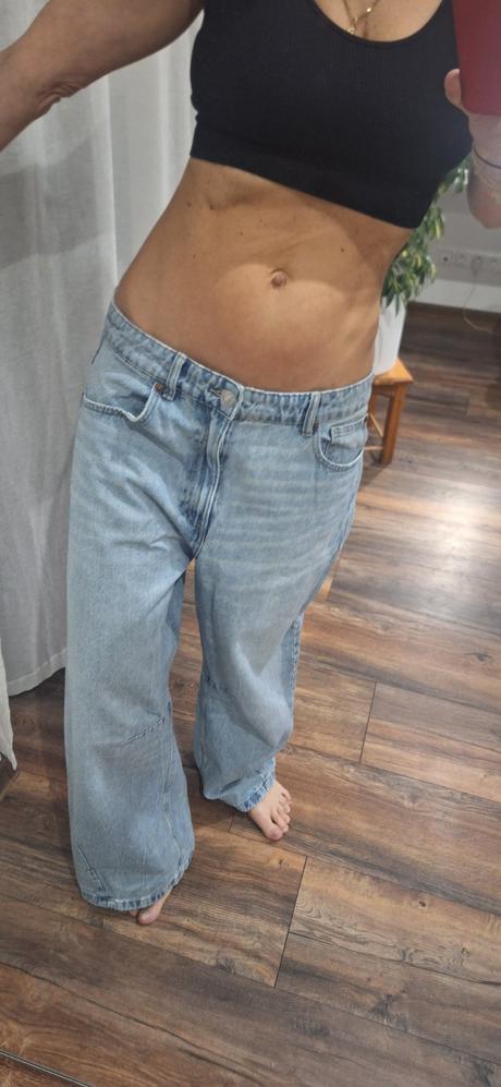 Rifle zara baggy barrel jeans 40/42, zara,40