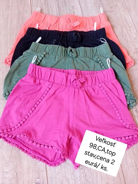 Dievčenské kraťasy, c&a,98