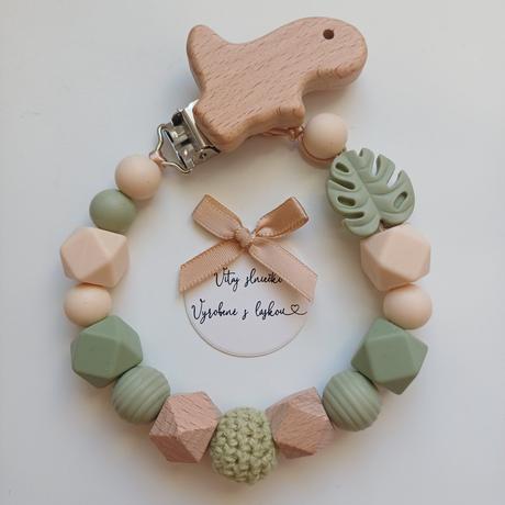 Retiazka na cumlík bez mena pre chlapčeka,