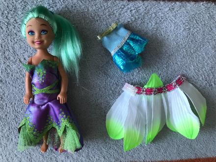 Babika mala + saty a kosielka- vys.14 cm, 