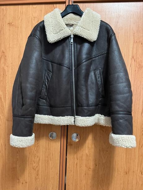 Pilotná bunda z brusenej "kože", next,48