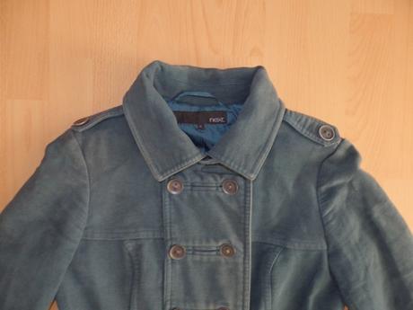 Zeleny dlhy prechodny kabat, next,s